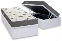 Cama Box Baú Filhão +Colchão Espuma D33 Light Ortobom