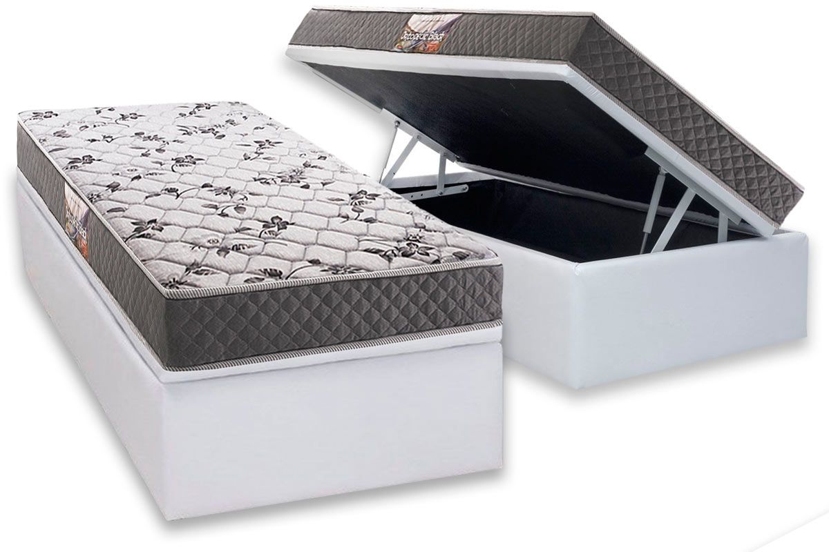 Cama Box Baú CRC +Colchão Ortopédico Ortopedic Herval