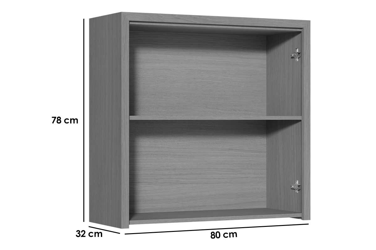 Armário Aéreo Cozinha Nesher Condessa c/2 Portas 80cm