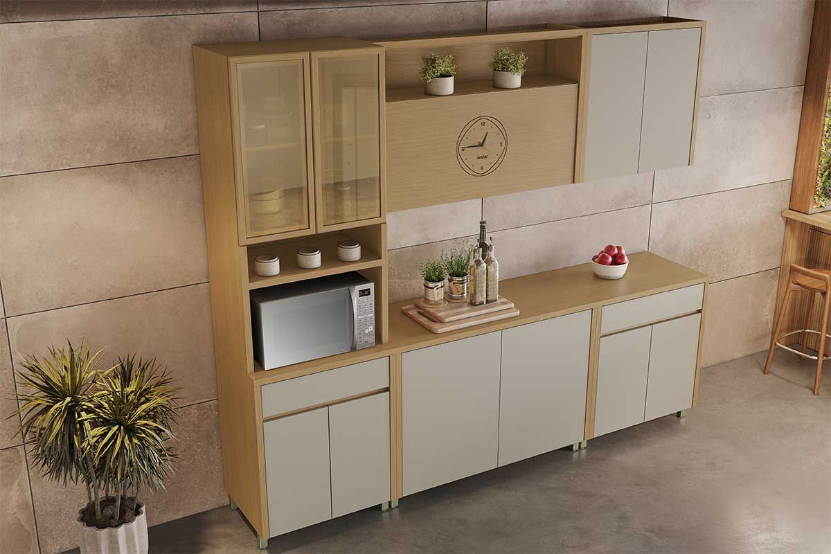 Balcão Cozinha Nesher Condessa c/2 Portas 120cm