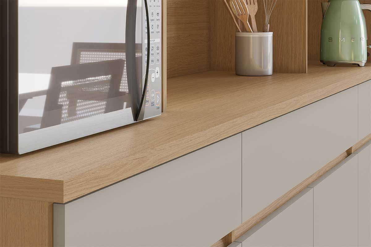 Cozinha Compacta Nesher Realeza c/5 Portas 2Gavs 160cm Cozinha Compacta Nesher Realeza c/5 Portas 2Gavs 160cm