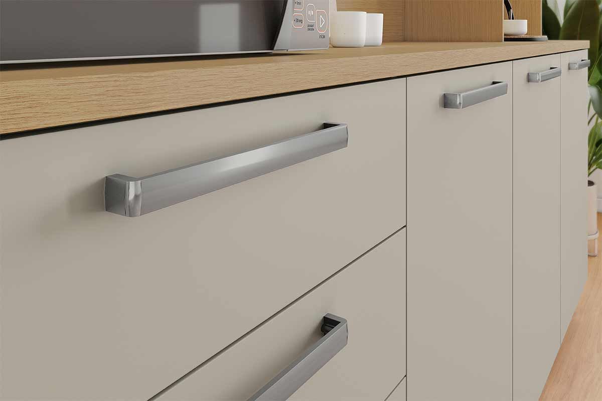 Cozinha Compacta Nesher Nobreza c/5 Portas e 2 Gavetas 160cm