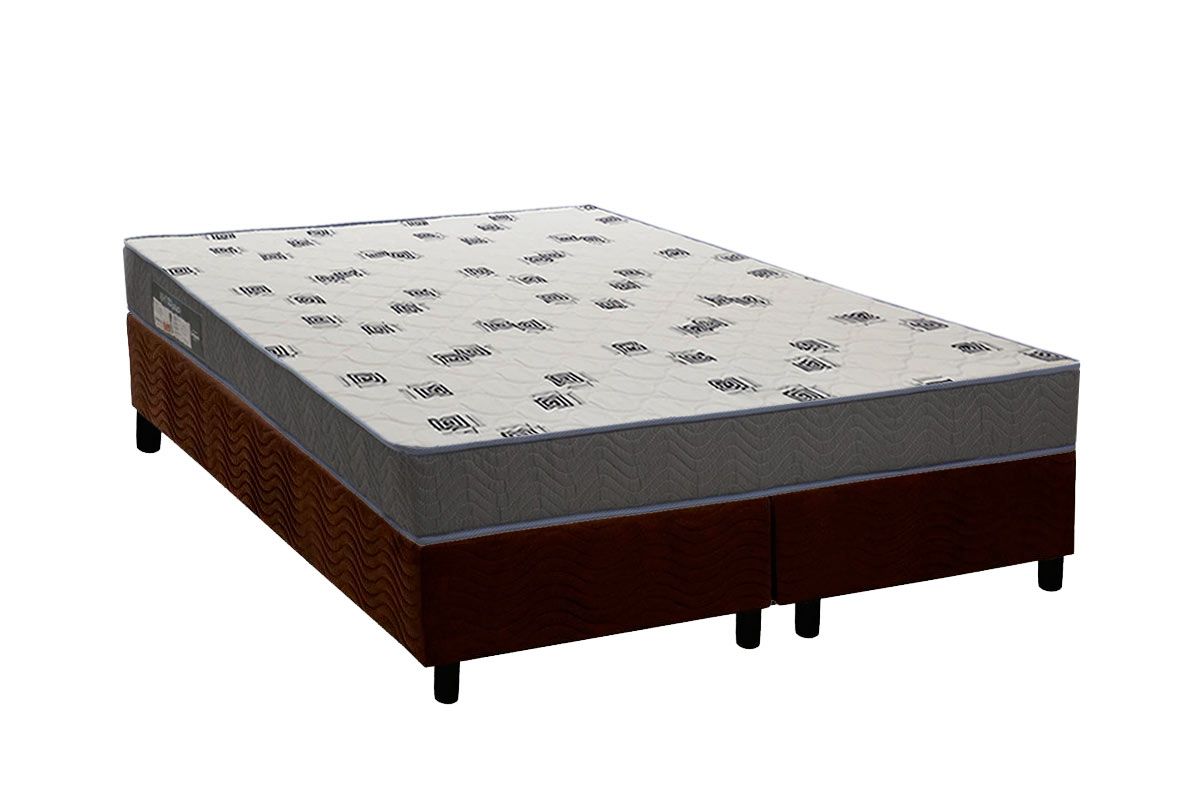 Cama Box CRC +Colchão Espuma D33 Light Ortobom