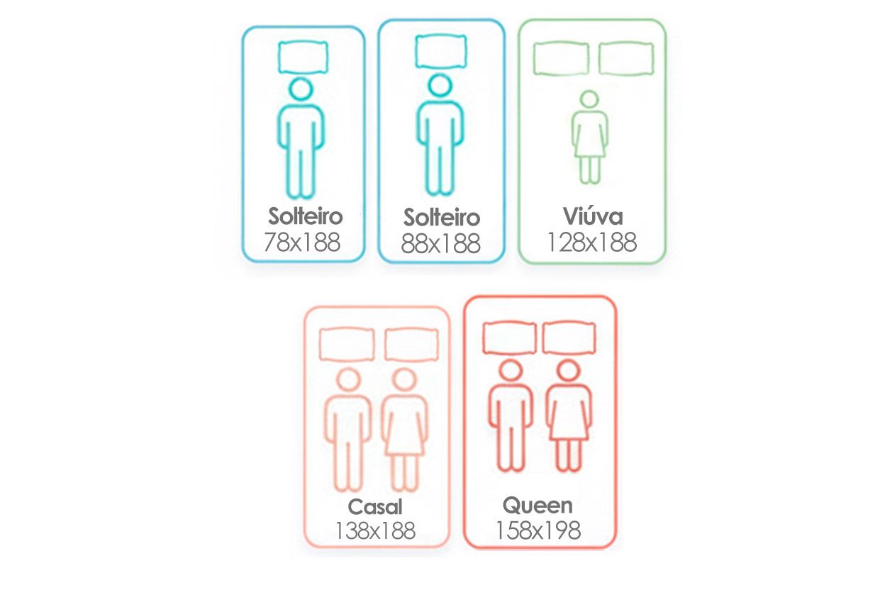 Cama Box CRC +Colchão Espuma D33 Light Ortobom