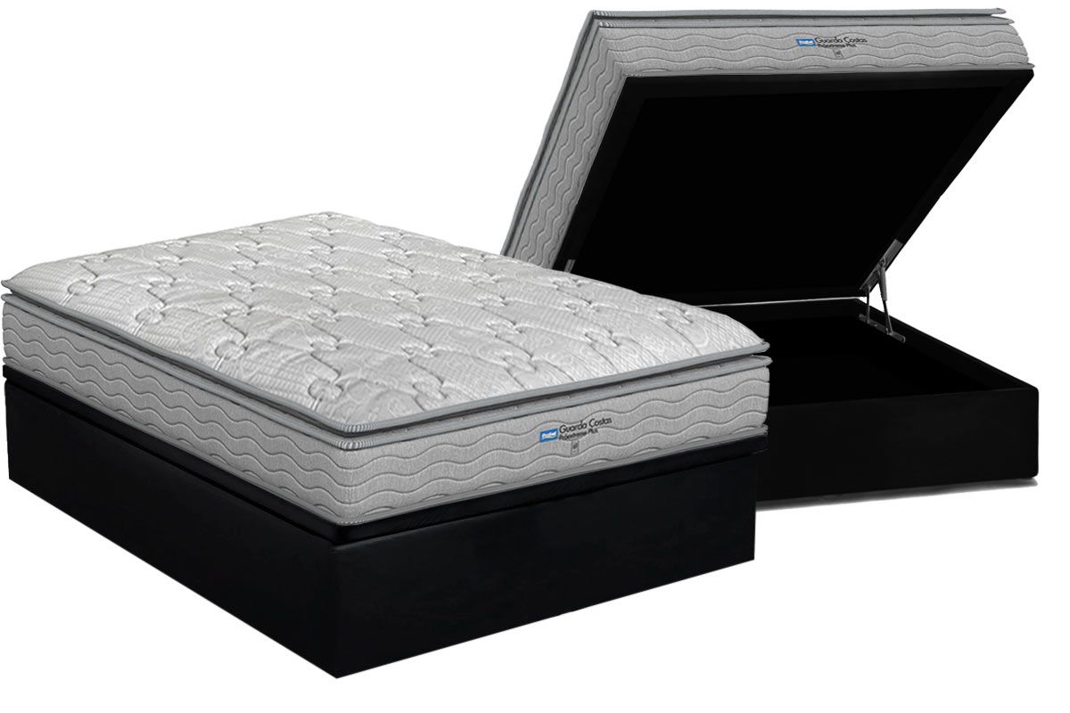 Cama Box Baú CRC +Colchão Ortopédico Extreme Probel