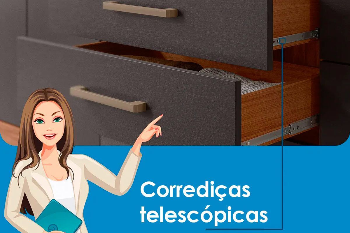 Conjunto Quarto Guarda Roupa + Cômoda QC130 S. Andirá