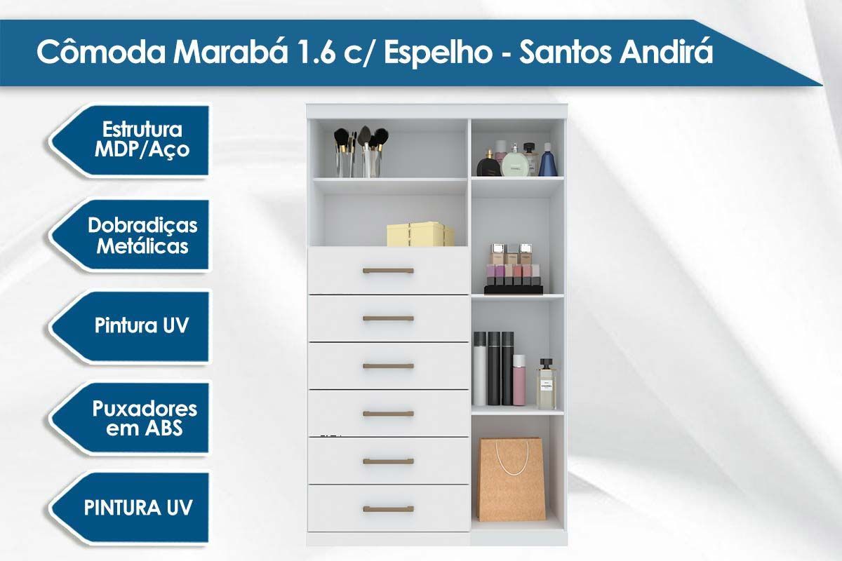 Conjunto Quarto Guarda Roupa + Cômoda QC133 S. Andirá