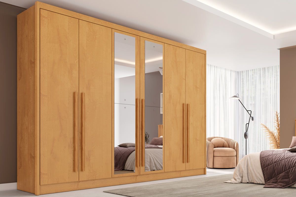 Guarda Roupa Casal 6 Portas c/Esp Valencia EuropaPeroba