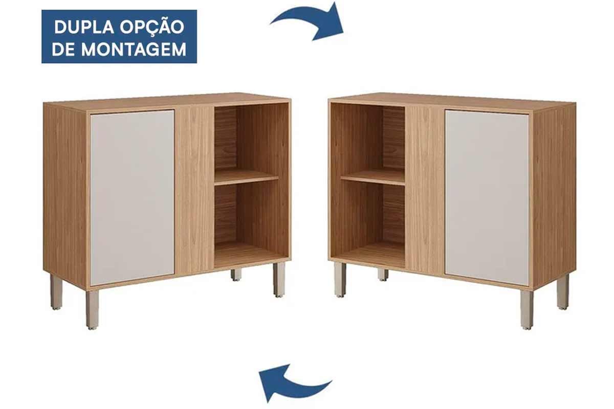 Balcão Cozinha MGM Divina Canto c/1 Porta 92cm Balcão Cozinha MGM Divina Canto c/1 Porta 92cm