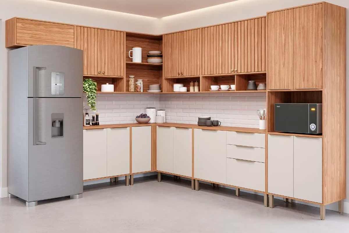 Balcão Cozinha MGM Divina Canto c/1 Porta 92cm Balcão Cozinha MGM Divina Canto c/1 Porta 92cm
