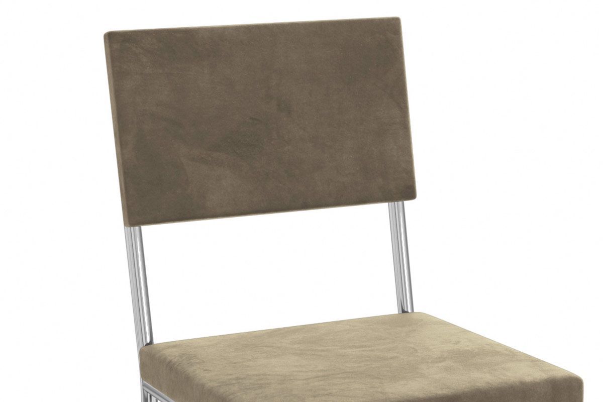 Sala Jantar Mesa Volga c/ Tampo de Vidro 95cm e 4 Cadeiras Zaria - Kappesberg