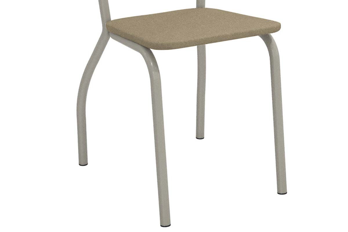 Sala Jantar Mesa Elba Tampo Madeirado c/ Vidro 120cm e 6 Cadeiras Portugal - Kappesberg
