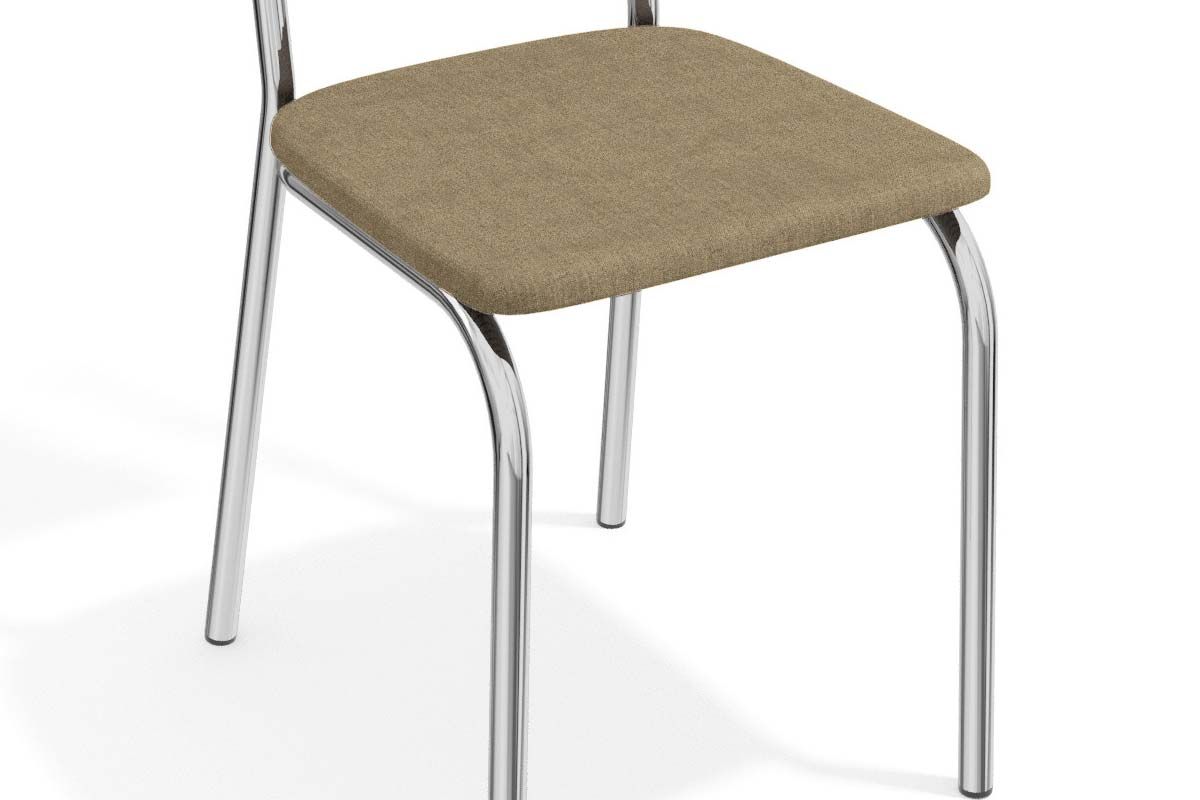Sala Jantar Mesa Elba c/ Tampo de Vidro 120cm e 6 Cadeiras Lisboa - Kappesberg