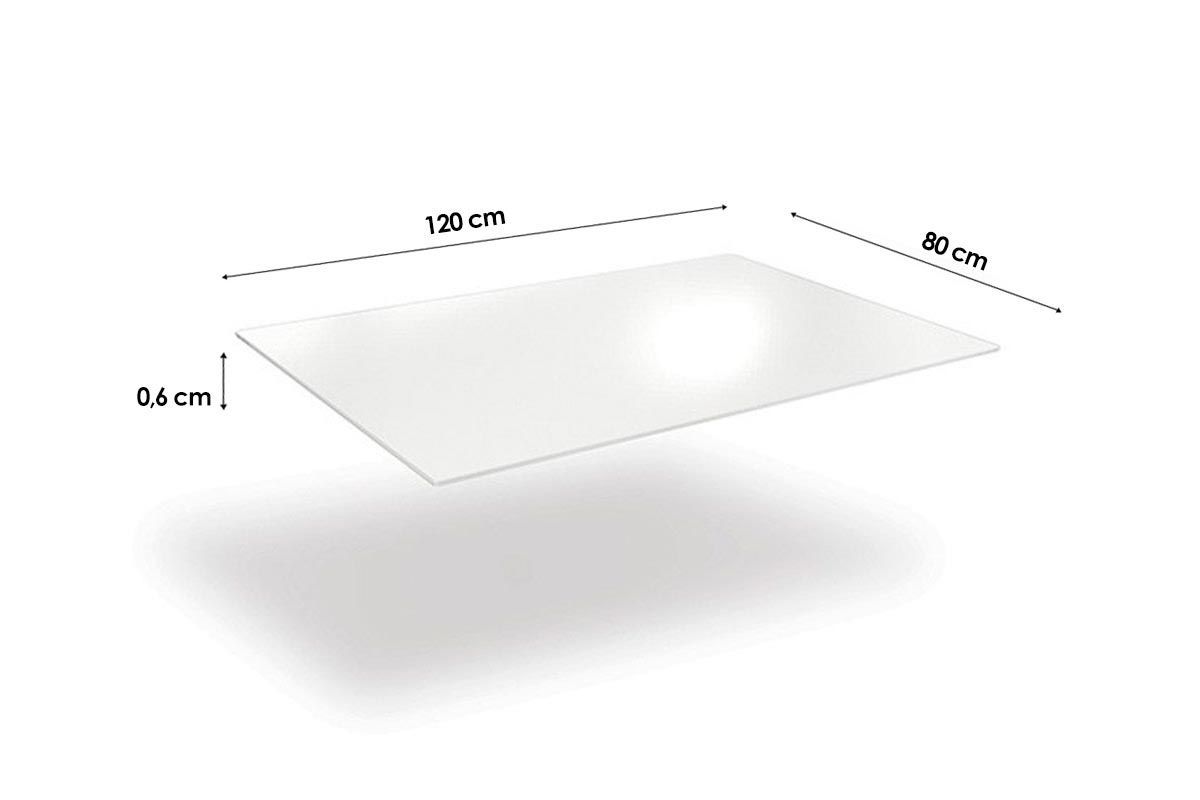 Sala Jantar Mesa Elba c/ Tampo de Vidro 120cm e 6 Cadeiras Noruega - Kappesberg