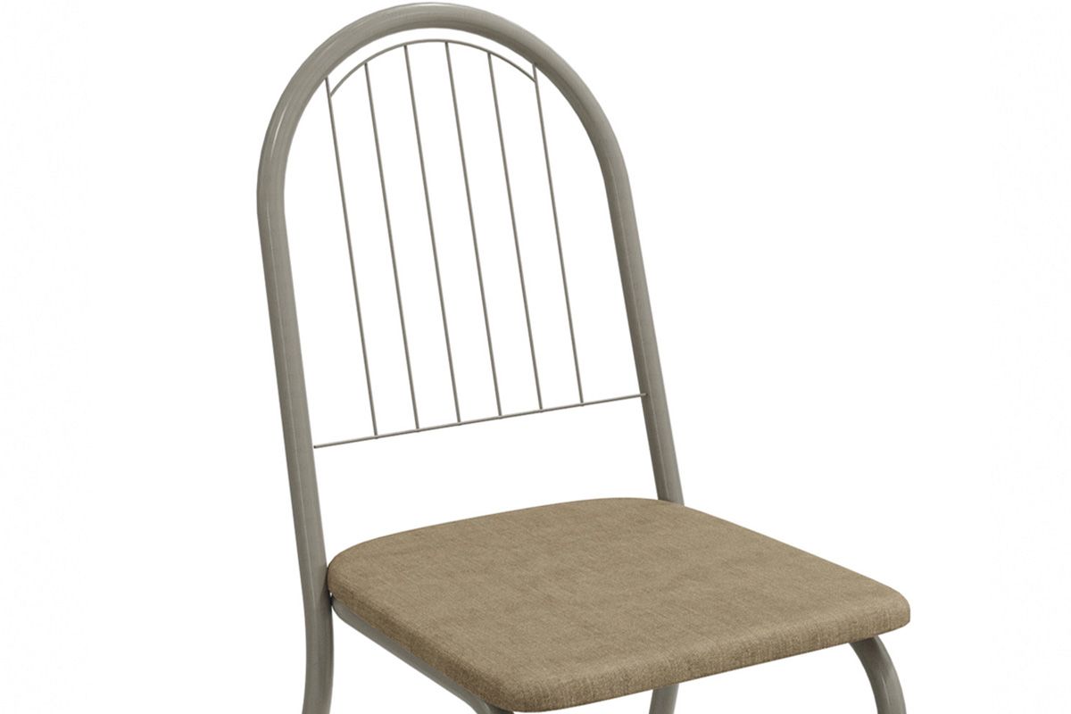 Sala Jantar Mesa Elba c/ Tampo de Vidro 120cm e 6 Cadeiras Noruega - Kappesberg
