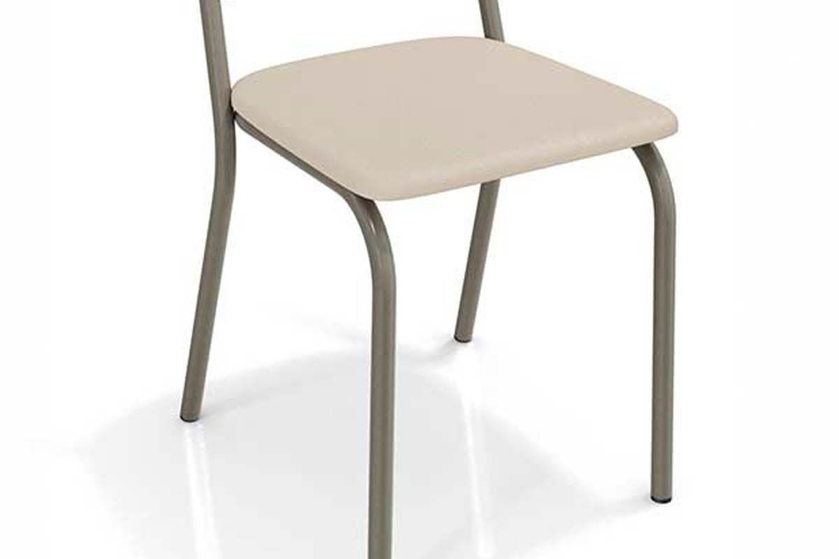 Sala Jantar Mesa Elba c/ Tampo de Madeira 160cm e 6 Cadeiras Noruega - Kappesberg