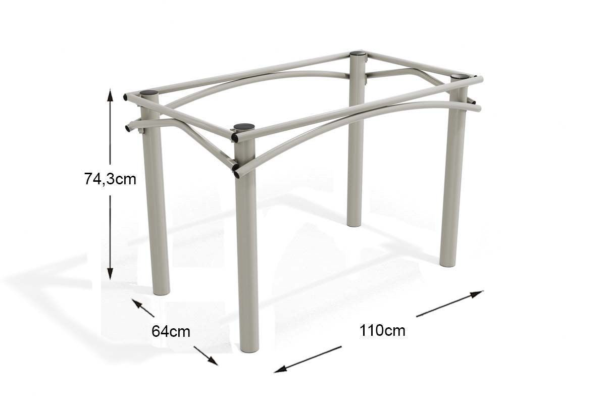 Sala Jantar Mesa Elba c/ Tampo de Madeira 160cm e 6 Cadeiras Zaria - Kappesberg
