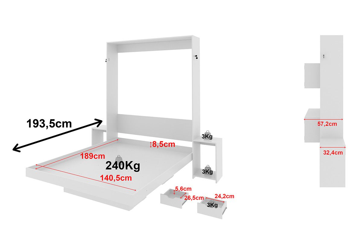 Cama Dobrável CM8041 - Tecno Mobili