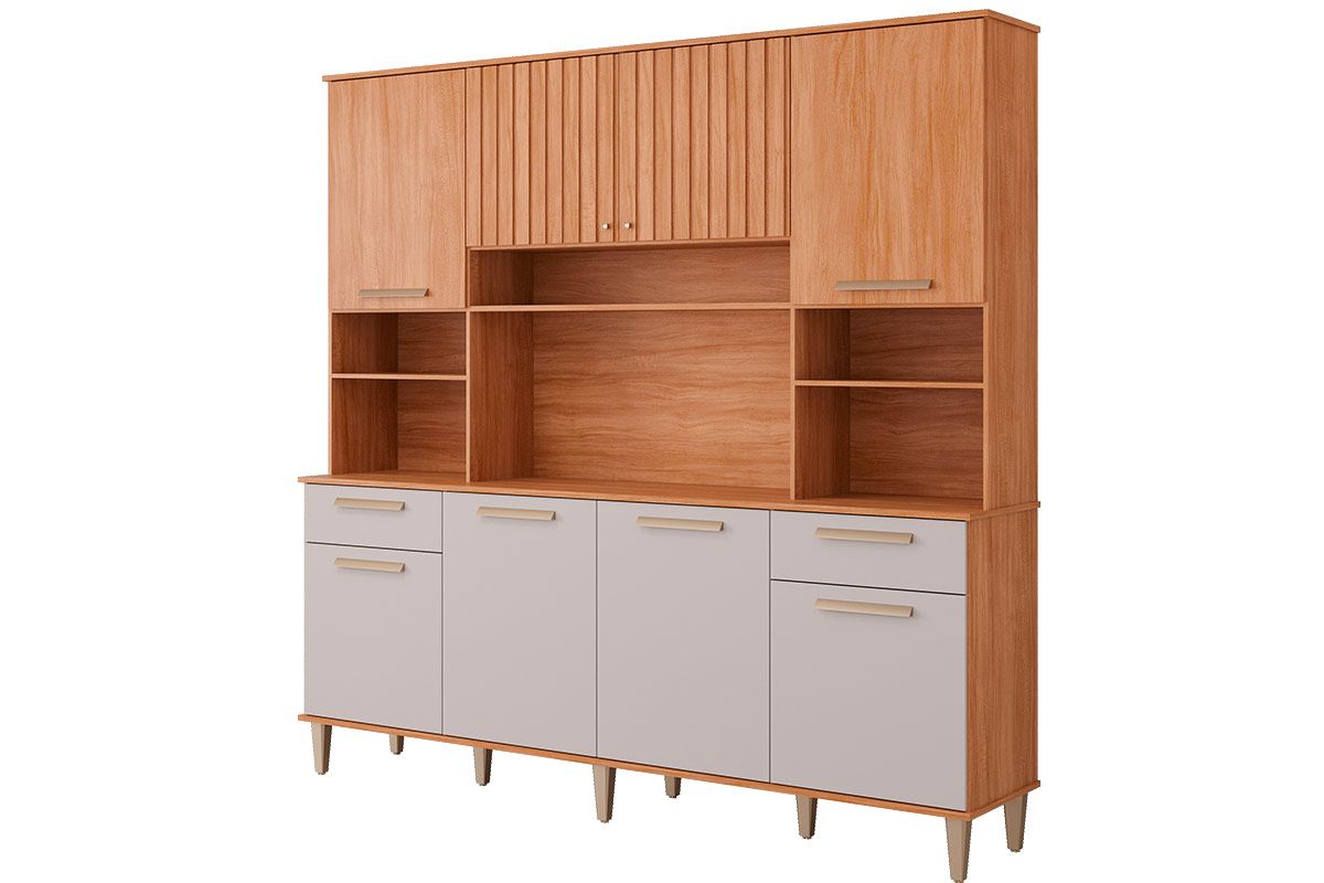 Cozinha Compacta MGM Livia 8 Portas 2 Gavetas e 6 Nichos