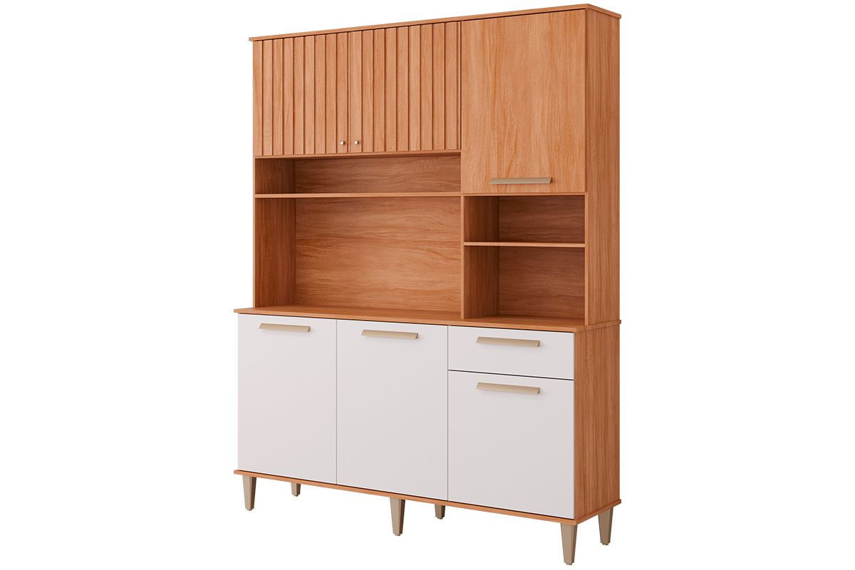 Cozinha Compacta MGM Mila 6 Portas 1 Gaveta e 4 Nichos