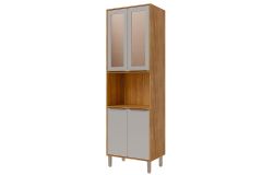 Paneleiro Cozinha MGM Celeste c/4 Portas c/Vidro 70cm