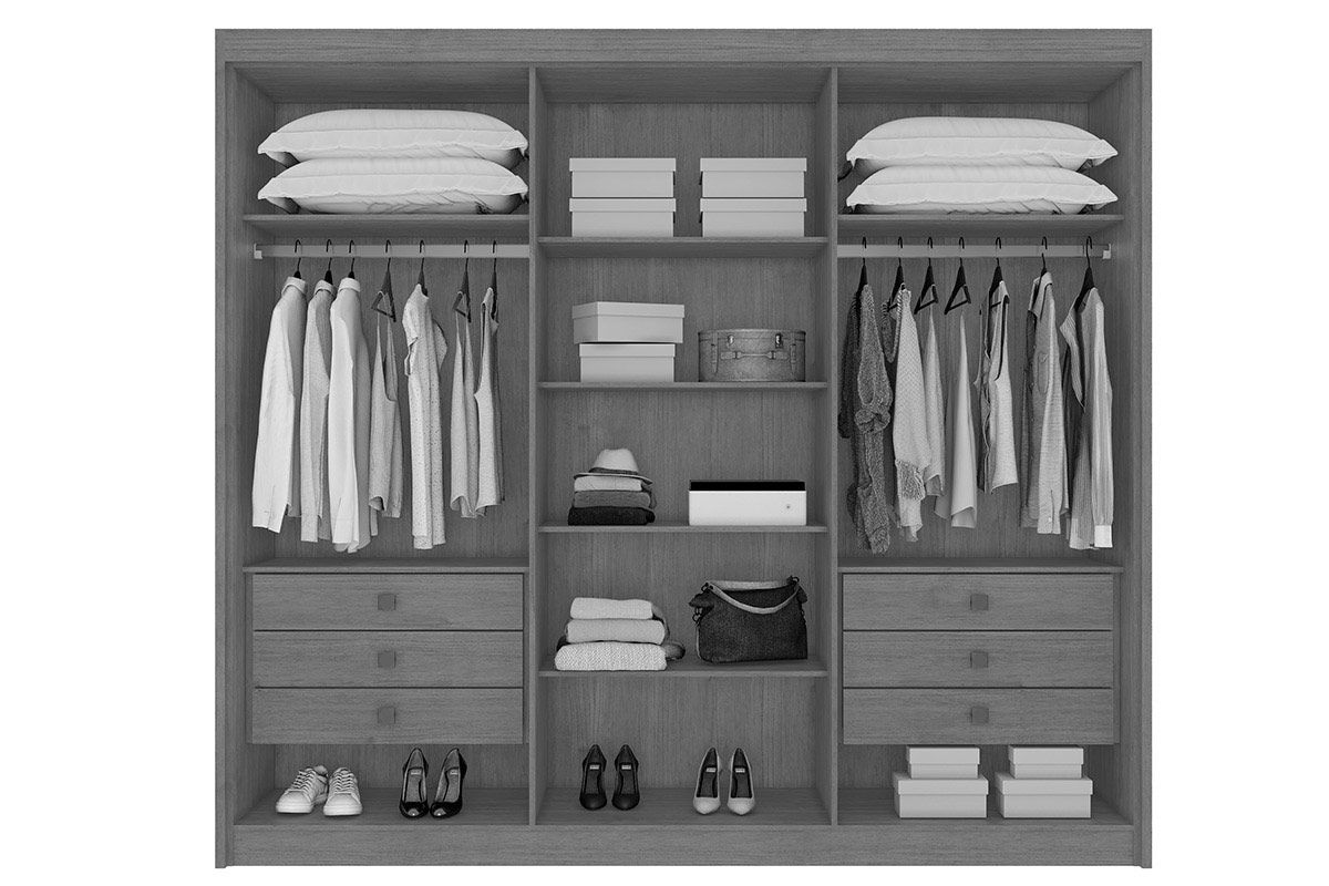 Guarda Roupa Casal 6 Portas Ripadas e 6 Gavetas Portugal Conquista Guarda Roupa Casal 6 Portas Ripadas e 6 Gavetas Portugal Conquista