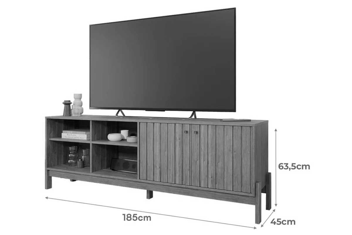 Rack Bancada p/ TV até 60 Pol Holanda 185cm Permóbili