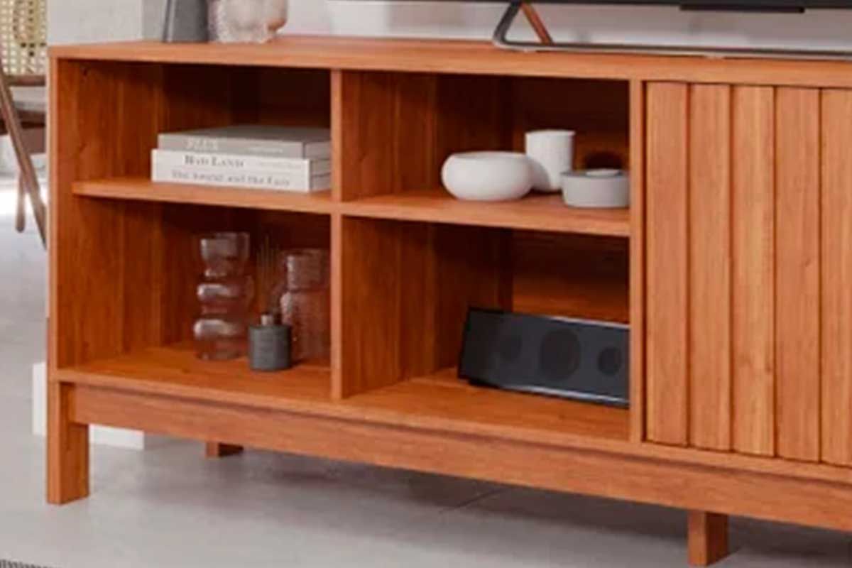 Rack Bancada p/ TV até 60 Pol Holanda 185cm Permóbili