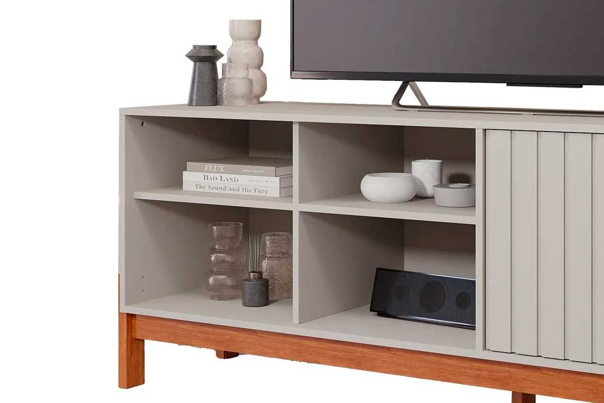 Rack Bancada p/ TV até 60 Pol Holanda 185cm Permóbili