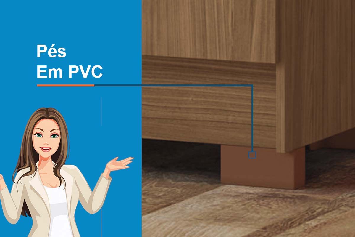 Cômoda Pinhais c/2 Portas e 4 Gavetas S. Andirá