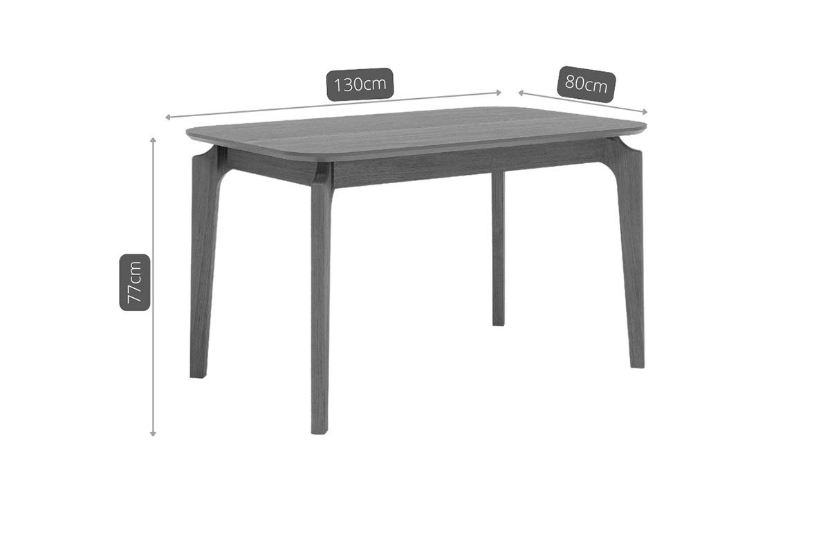 Mesa Jantar Ficus Natuame c/Tampo Madeirado 130x80cm Cimol