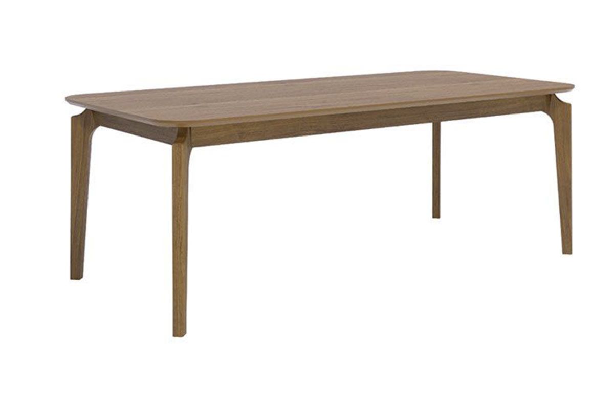 Mesa Jantar Ficus Natuame c/Tampo Madeirado 210x100cm CimolCarvalho/Cinamomo