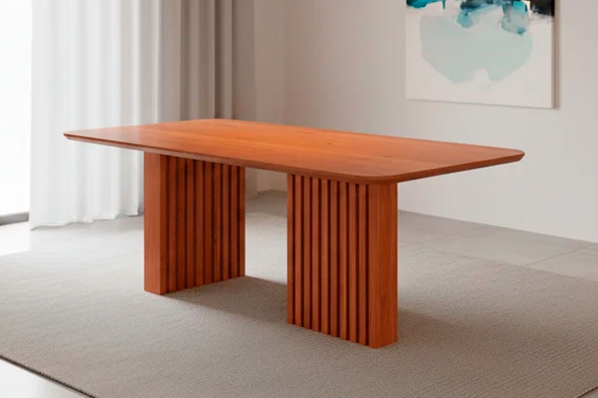 Mesa Jantar Ester c/Tampo MDF 210cm Cimol Mesa Jantar Ester c/Tampo MDF 210cm Cimol