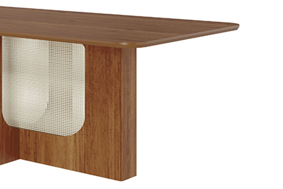 Mesa Jantar Louise c/Tampo Madeirado 160x80cm Cimol