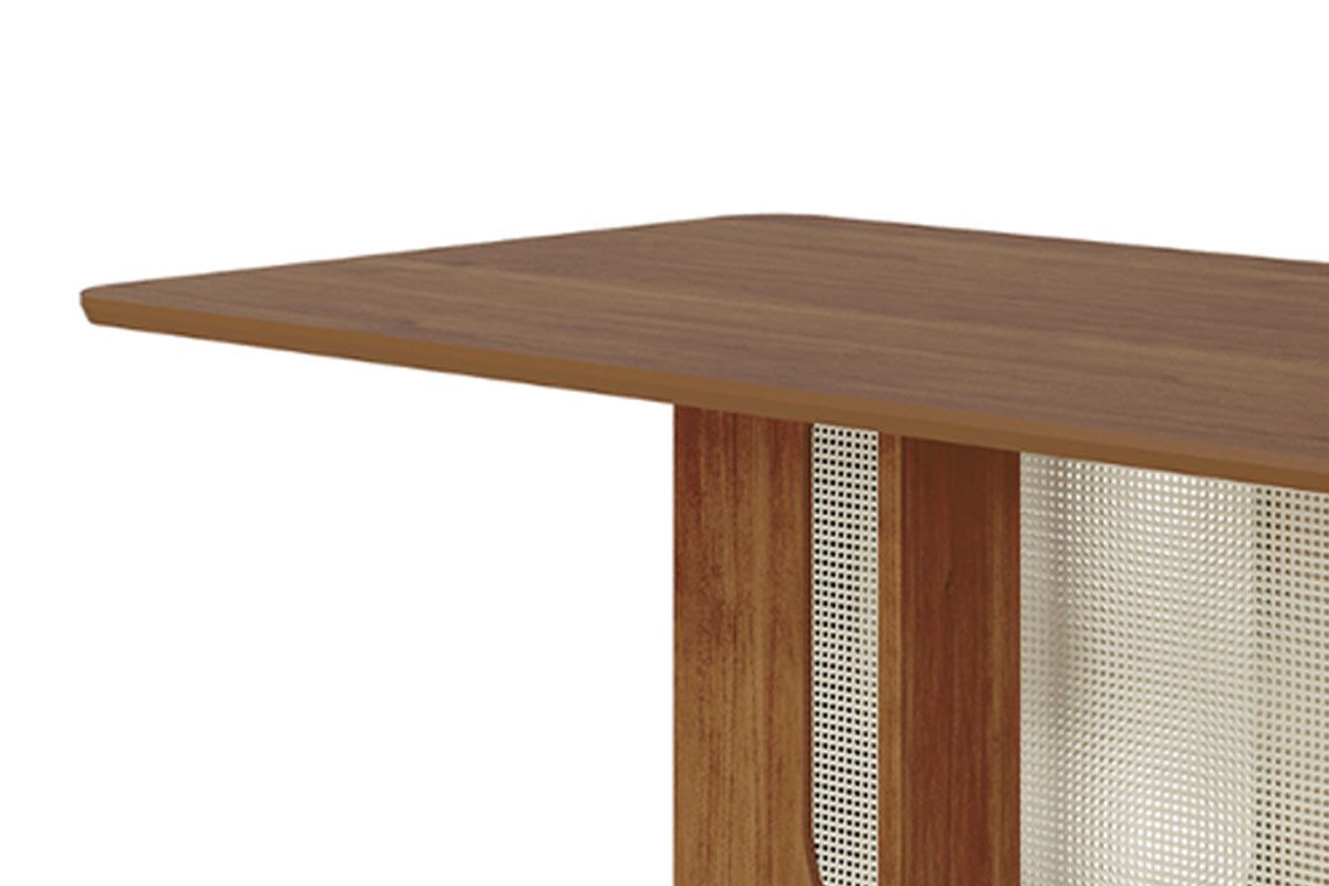 Mesa Jantar Louise c/Tampo Madeirado 180x90cm Cimol