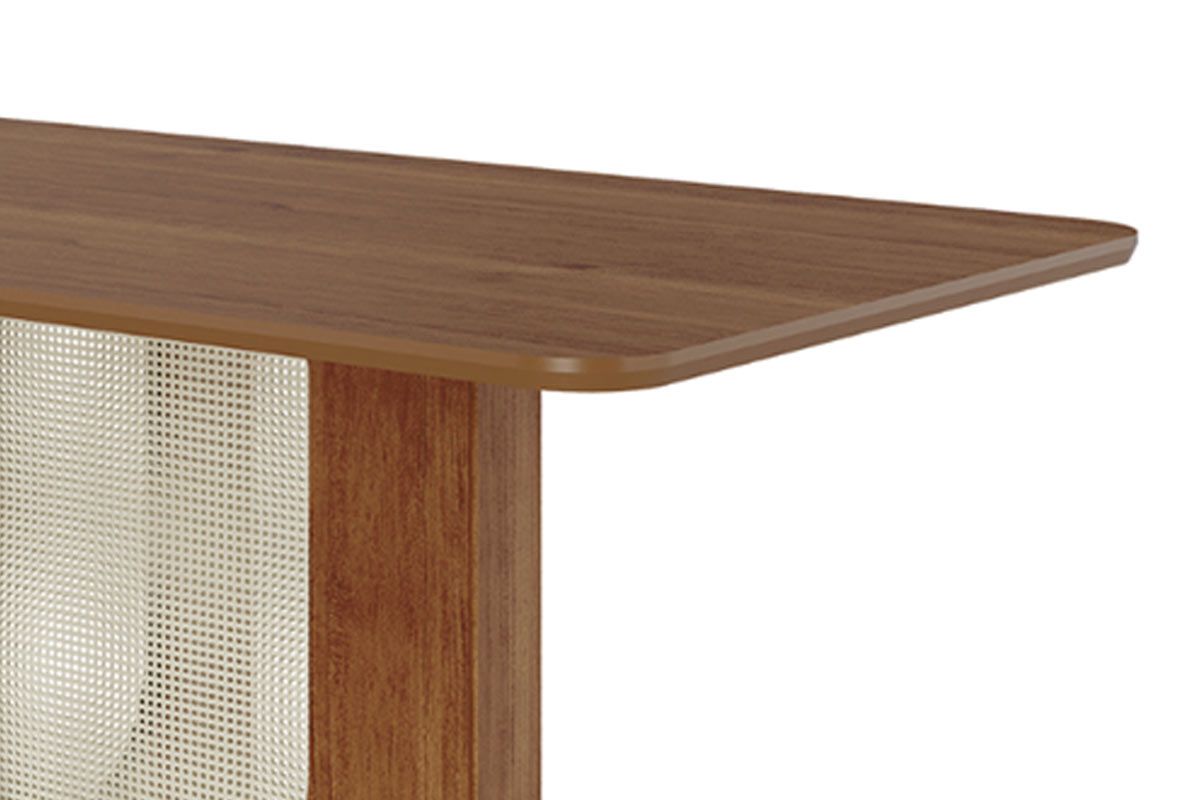 Mesa Jantar Louise c/Tampo Madeirado 180x90cm Cimol