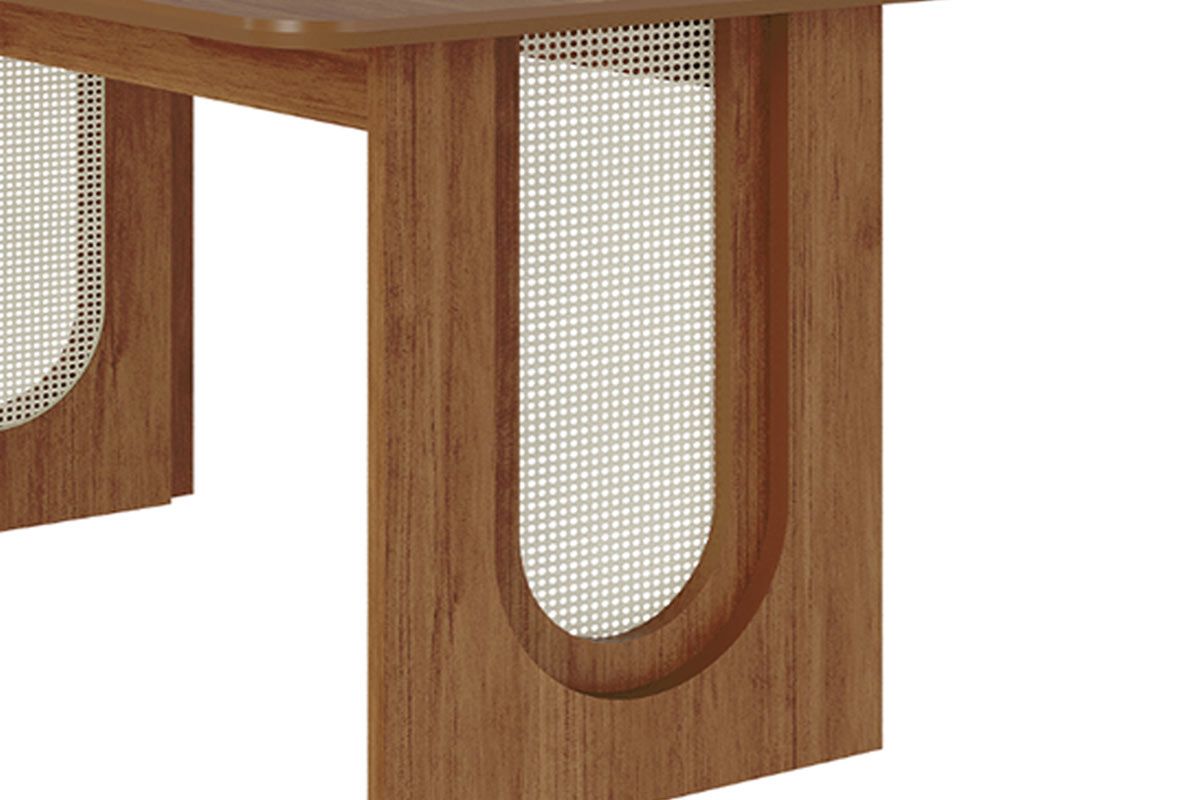 Mesa Jantar Valentina c/Tampo Madeirado 130x80cm Cimol