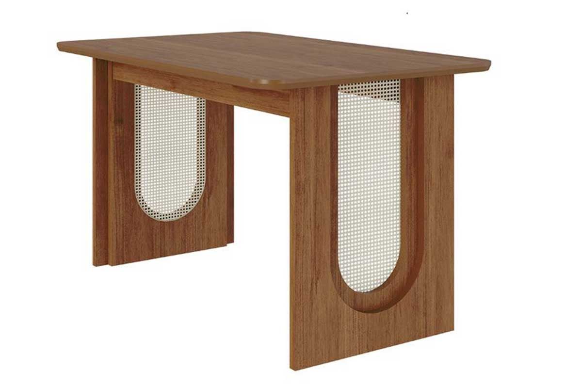 Mesa Jantar Valentina c/Tampo Madeirado 130x80cm Cimol