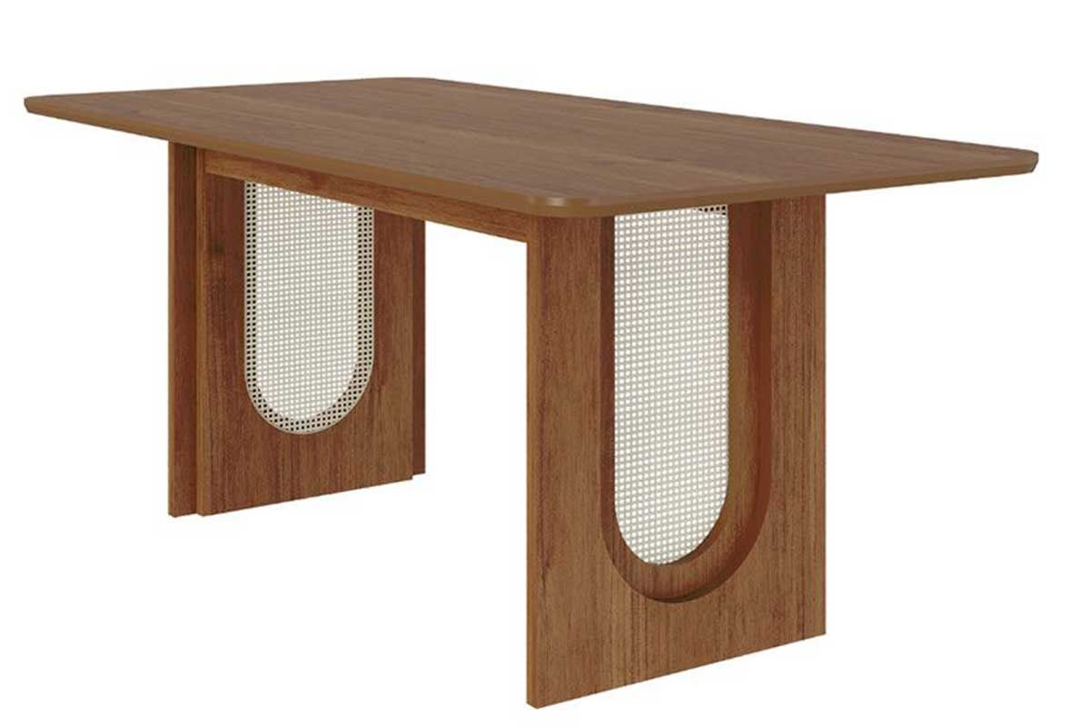 Mesa Jantar Valentina c/Tampo Madeirado 180x90cm CimolCinamomo Mesa Jantar Valentina c/Tampo Madeirado 180x90cm CimolCinamomo