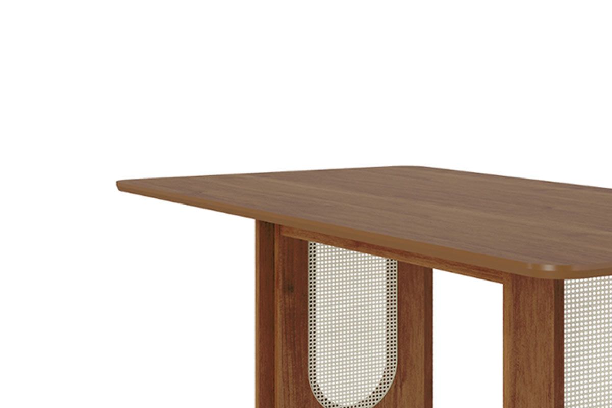 Mesa Jantar Valentina c/Tampo Madeirado 210x100cm Cimol