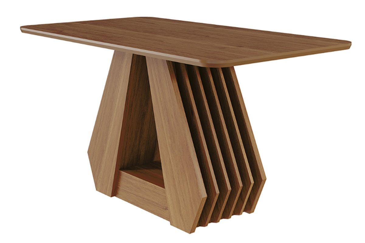 Mesa Jantar Agata c/Tampo MDF 130cm CimolCinamomo Mesa Jantar Agata c/Tampo MDF 130cm CimolCinamomo