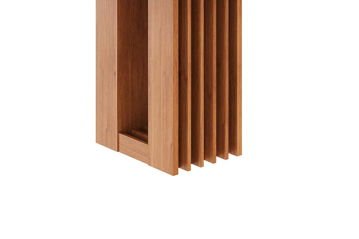 Mesa Jantar Ariela c/Tampo Madeirado Vidro 95x95cm Cimol