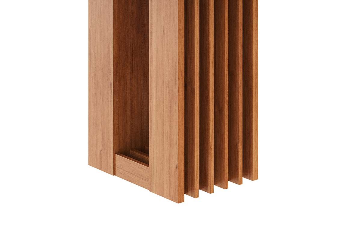 Mesa Jantar Ariela c/Tampo Madeirado Vidro 130x80cm Cimol