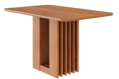 Mesa Jantar Ariela c/Tampo Madeirado 130x80cm Cimol