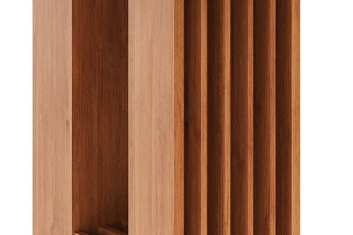 Mesa Jantar Ariela c/Tampo Madeirado Vidro 160x80cm Cimol