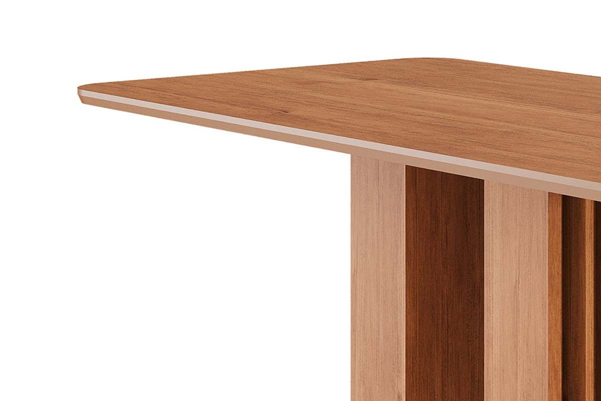 Mesa Jantar Ariela c/Tampo Madeirado 160x80cm Cimol Mesa Jantar Ariela c/Tampo Madeirado 160x80cm Cimol