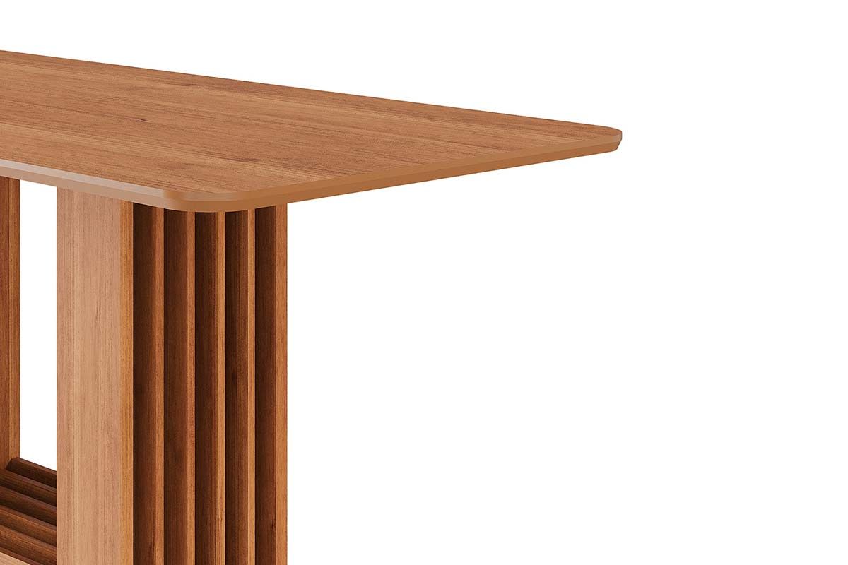 Mesa Jantar Ariela c/Tampo Madeirado 180x90cm Cimol Mesa Jantar Ariela c/Tampo Madeirado 180x90cm Cimol