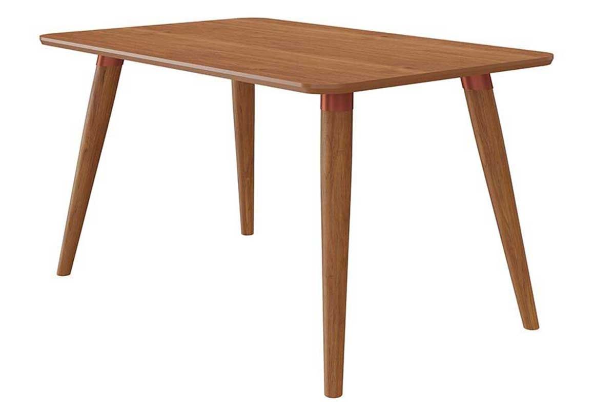 Mesa Jantar Adele c/Tampo Madeirado 130x80cm Cimol