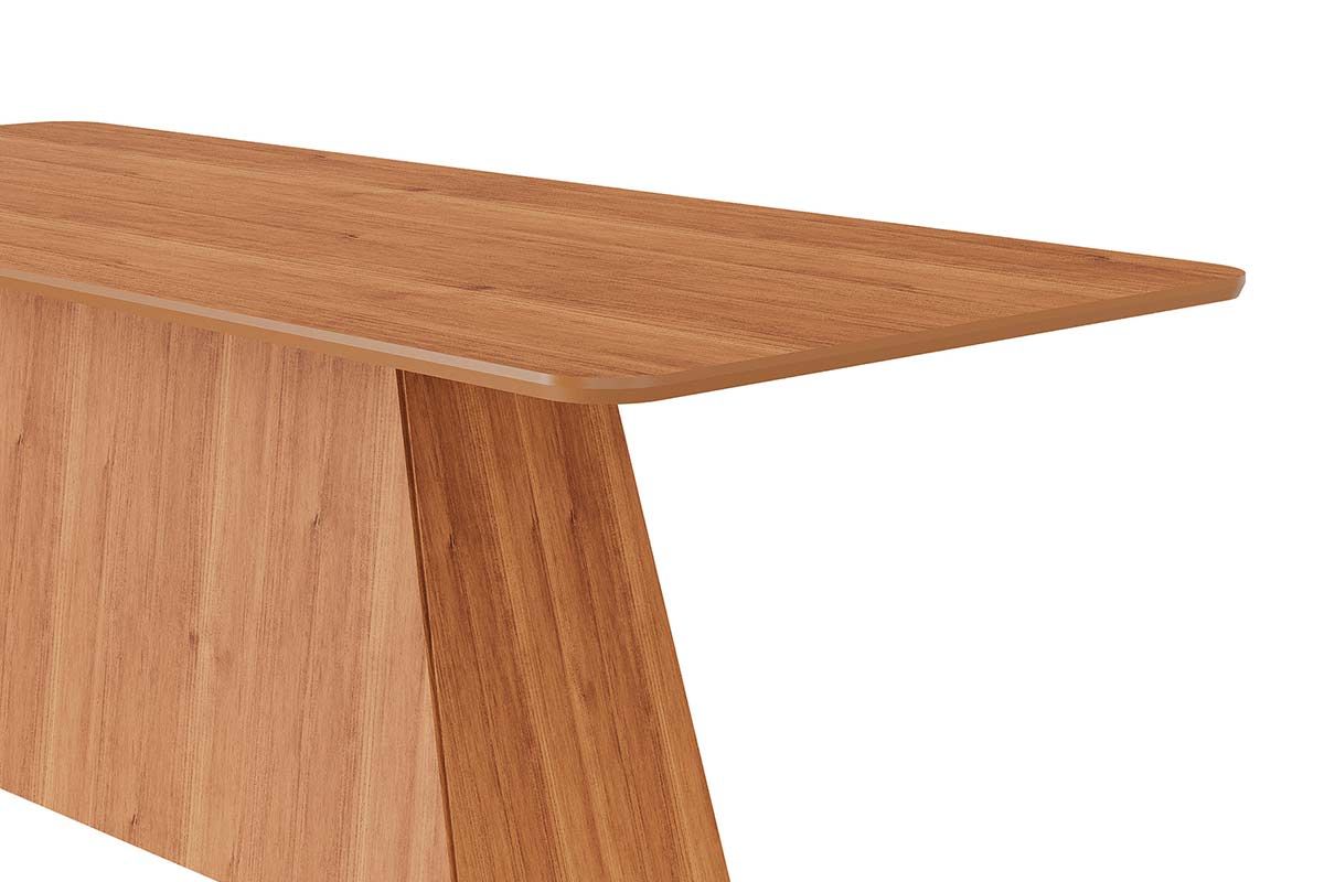 Mesa Jantar Helena c/Tampo Madeirado 210x100cm Cimol