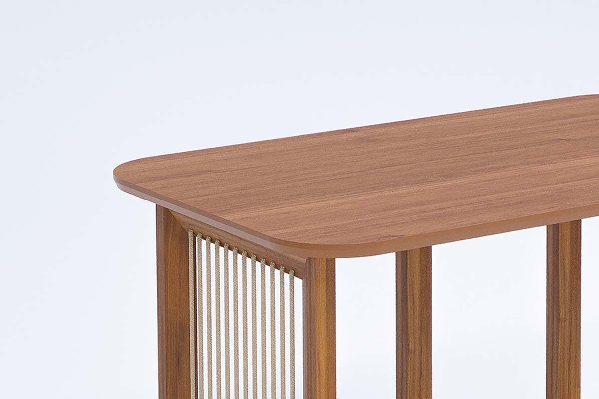 Mesa Jantar Regia Natuame c/Tampo Madeirado 130x80cm Cimol